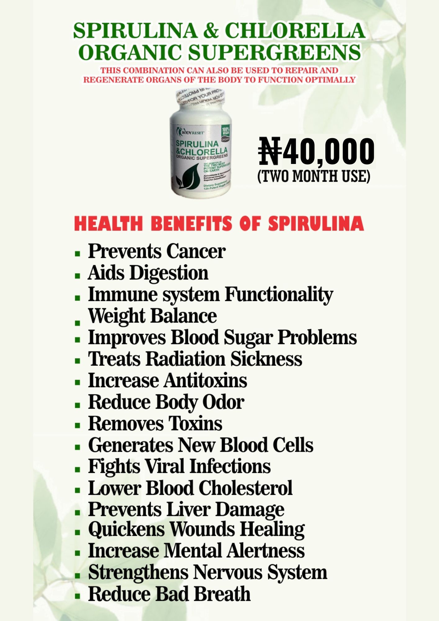 Spirulina & Chlorella